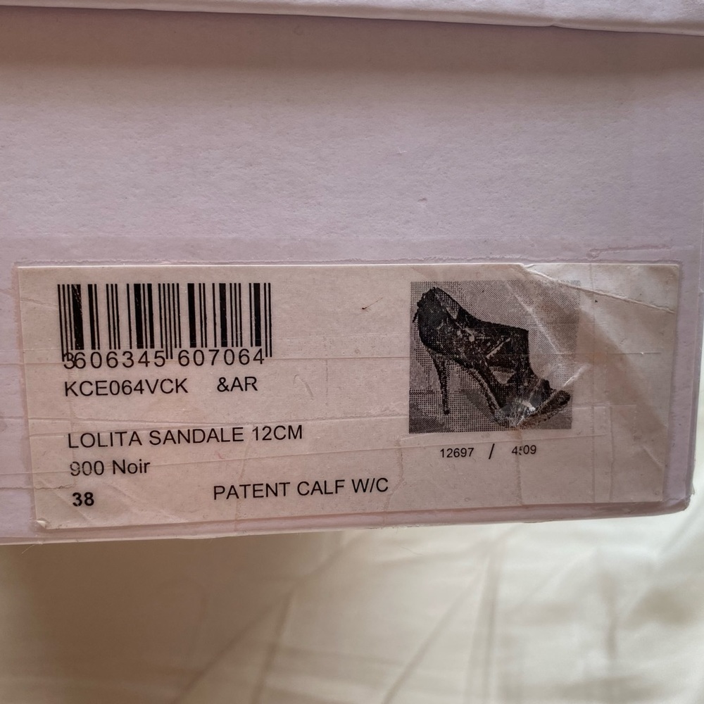 Dior Lolita Sandal Heel Black Patent - Picture 5 of 7